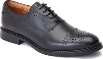 Base London Corbin Leren Zwarte Oxford Schoenen Voor Heren