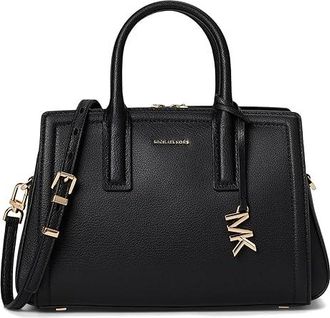 Michael Kors Laila Small Satchel Satchel Womens Handbags Black 1, Polyester/Twill