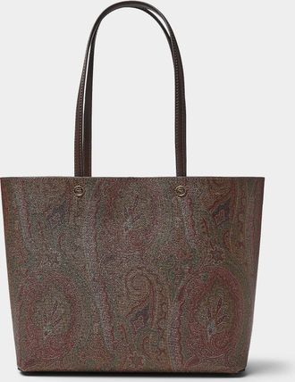 Etro Womens Paisley fabric Tote Bag