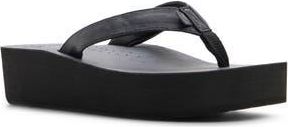 Roxy Melinda Platform Flip Flop in Black at Nordstrom Rack, Size 10