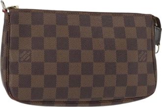 Louis Vuitton Pre-owned Clutches, female, Brown, Size: ONE SIZE Pre-owned Canvas Clutch