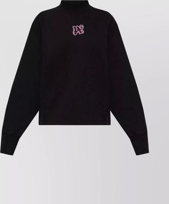 Palm Angels long sleeve mock neck knitwear top