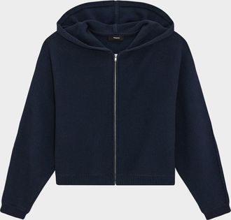 Theory Cotton Zip-Up Hoodie