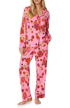 Bedhead Pajamas Print Long Sleeve Stretch Organic Cotton Jersey Pajamas in Resort Floral at Nordstrom, Size Large