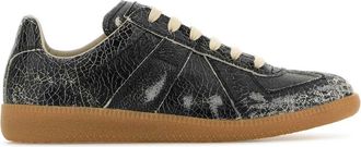 Maison Margiela Black Leather Sneakers