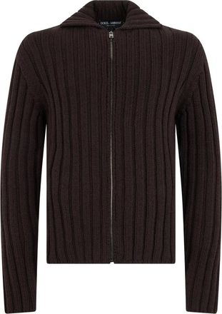 Dolce & Gabbana C&aacute;rdigan de Lana - Knitwear - Hombre - Marr&oacute;n - L