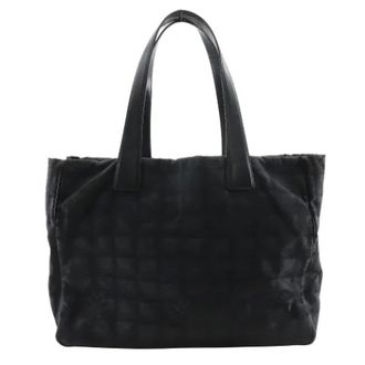 Chanel Pre-owned Tote Bags, female, Black, Size: ONE SIZE Pre-owned Nylon Tote Bag