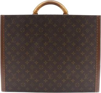 Louis Vuitton Tweedehands Canvas Louis Vuitton tassen - Heren - Vintage Weekendtas - Bruin - ONE Size - Vintage