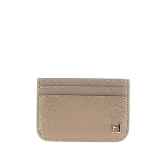 Fendi FF leather card holder Woman One Size