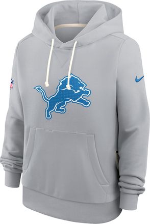 Nike Detroit Lions Sideline Nike Womens Dri-FIT NFL Pullover Hoodie in Grey | 03C301V9J-A0M