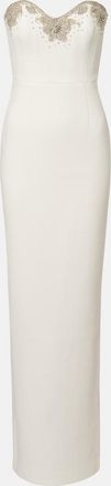 Rebecca Vallance Bridal Melva embellished crepe gown