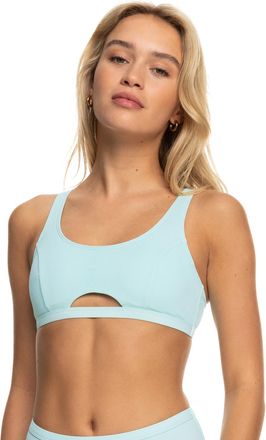 Roxy Bandeau-Bikini-Top ROXY Roxy Pro The Tilt Shift, Damen, Gr. M, Cup B, blau (spa retreat), 92% Nylon, 8% Elasthan, Bikini-Oberteile Bandeau-Bikini-Top