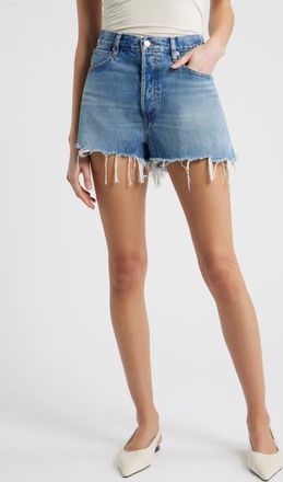 Frame Denim The Dare High Waist Denim Cutoff Shorts in Sprawl at Nordstrom, Size 23