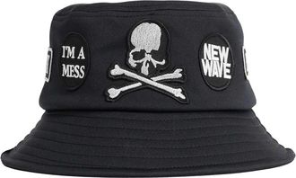 MASTERMIND WORLD Mj Patched Bucket Hat - Heren - Hoeden - Zwart - L - Polyester - Accessoires