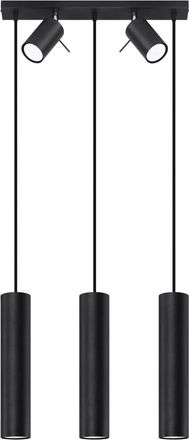 Sollux Lighting Design Pendellampe Ring, Schwarz