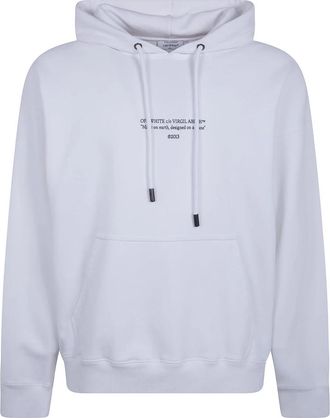 Off-white Statement Skate Hoodie - Heren - Hoodies - Wit - L - Katoen - Hoodies & sweatvesten