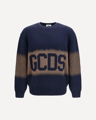 GCDS Maglione girocollo con Logo Spray Man XL