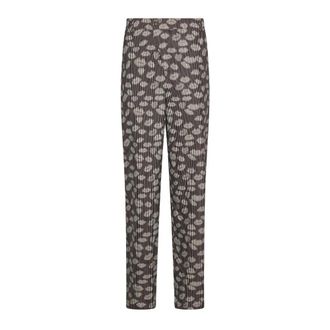 Silvian Heach All-over Graphic Broeken - Dames - Straight fit broeken - Bruin - L - Broeken