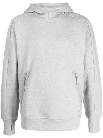 C.P. Company Goggles-detail pullover hoodie - Grey