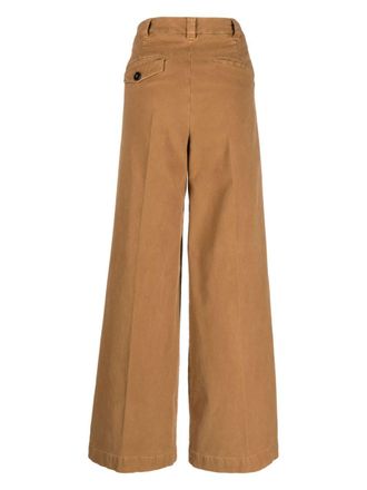 Gabriele Pasini Wide-Leg Cotton Trousers - Camel