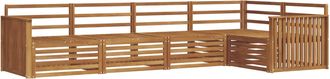vidaXL Conjunto De Sof&aacute;s De Exterior 5 Uds. Natural Vidaxl