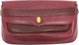 Cartier Pre-owned Clutches, female, Red, Size: ONE SIZE Pre-owned Leather clutches