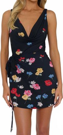 Show me your Mumu Callie Cowl Dress In Falling Floral
