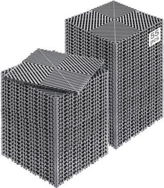 OEM Alfombrilla De Drenaje Entrelazada De 310 X 310 X 15,1 Mm, 55 Alfombrillas De Drenaje Entrelazadas, Alfombrilla De Drenaje De Polipropileno Antidesliz