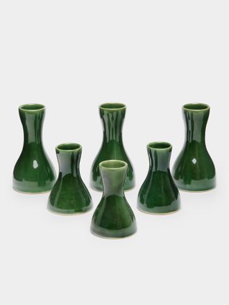 Mervyn Gers Ceramics Hand-Glazed Ceramic Candle Holders (Set of 6)