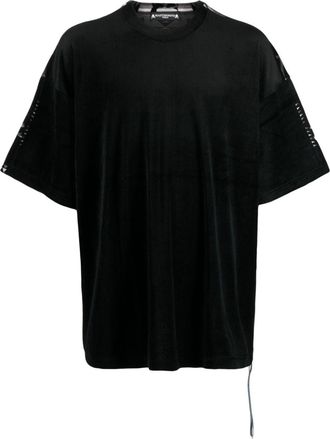 MASTERMIND WORLD Chimayo panelled T-shirt - men - Cotton/Polyester - L - Black