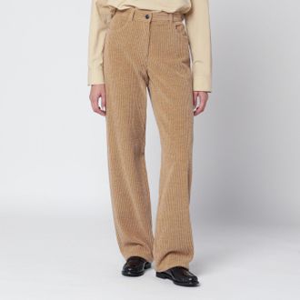 The Row Pantaloni Clair beige in velluto a coste