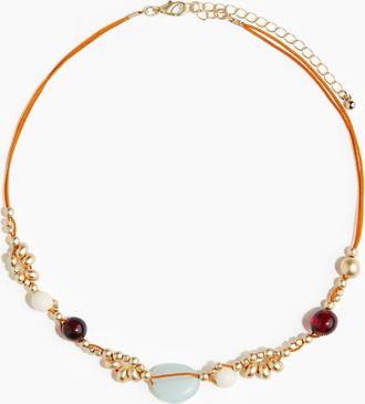 H&M Kordelkette mit Kunststoffperlen - Gold