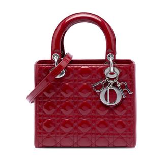 Dior Pre-owned Dior Medium Patent Cannage Lady Dior Ladies MYXISQ7LLE6YESY6