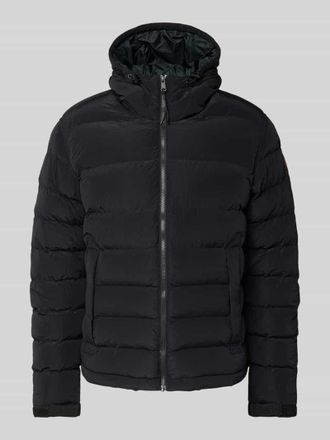 Napapijri Steppjacke mit Kapuze und Rei&szlig;verschluss Modell A-TEREZ in Black, Gr&ouml;&szlig;e XXXL