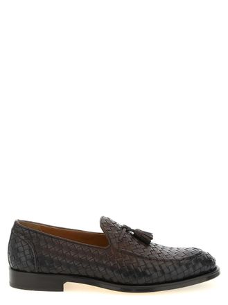 Doucal's Brown Woven Loafers