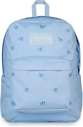 Jansport SuperBreak Plus in Tiny Butterflies Blue at Nordstrom
