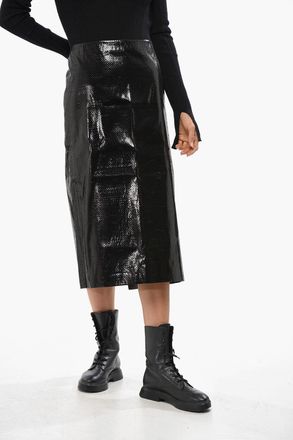 Alexander McQueen Longuette TARPAULIN a Tubino in Seta con Spacco Alexander McQueen