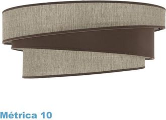 Fabrilamp Pantalla Colgante M10 Hara Marron 50dx40dx22h Difusor Incluido