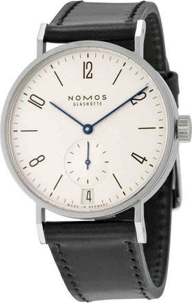 NOMOS Glash&uuml;tte Tangomat Datum Automatic White Dial Stainless Steel Mens Watch 602