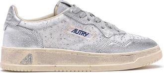 Autry Lage Medalist Sneakers voor Vrouwen Wht/Silver - Dames - Sneakers - Wit - 39 EU - Schoenen