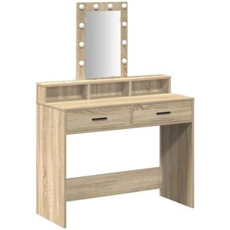 vidaXL Dressing Table Brown 100 x 41 x 140 cm Engineered wood Vidaxl