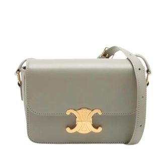 Celine Pre-owned Vintage Cross Body Bag - Dames - Pre-owned - Grijs - Maat: ONE Size Leer