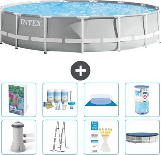 Intex Piscina Prism Frame Redonda - 457x107 Cm - 9-piezas S556