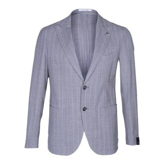 Tagliatore Heren, Pakken, Grijs, Maat: M Katoen