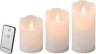 Lumineo LED stompkaars - dia7.50-H15.00cm-1L (set van 3)