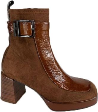 Hispanitas Chique Laars Hakken - Dames - Laarzen met Hak - Bruin - 36 EU - Schoenen