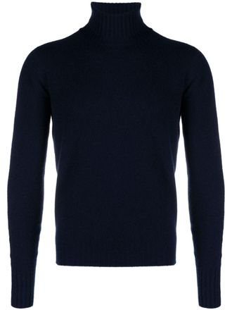 Drumohr roll-neck cashmere sweater - men - Cashmere - 56 - Blue