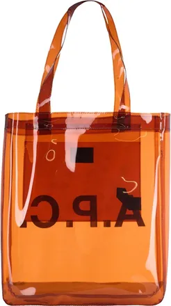 A.P.C. Womens Tote Bag Lou Dark Brown Thermoplastic Polyurethane Shoulder