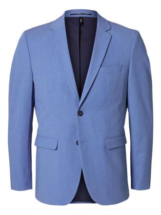 Selected single-breasted blazer - Blue