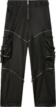Off-white Zwarte Slim Fit Broek - Heren - Straight fit broeken - Zwart - S - Katoen - Broeken